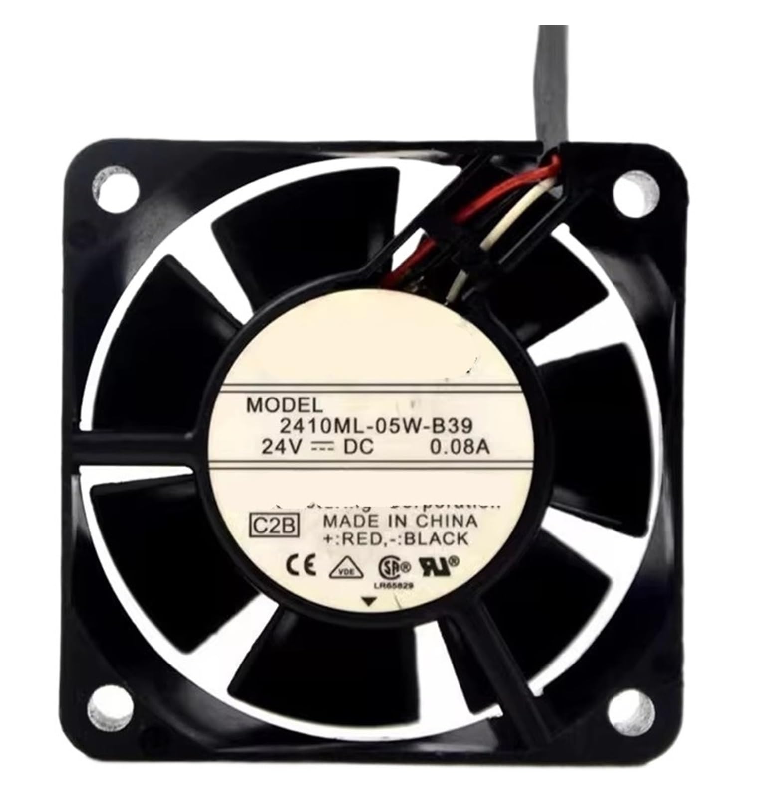 YMUGUEGH 2410ML-05W-B39 B00 DC 24V 0.08A 60x60x25mm Cooling Fan