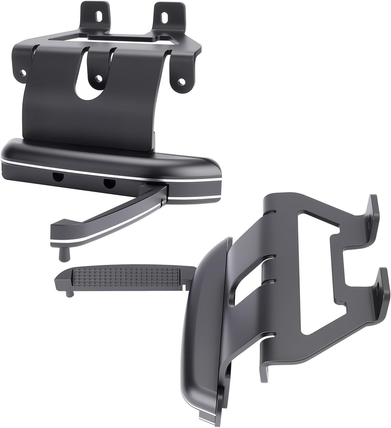 Adjustable Flip-Up Highway Pegs Front Foot Pegs for Honda Goldwing GL1800 F6B 2021-2026 Driver Foot Pedal Aluminum Alloy Footpegs, Black