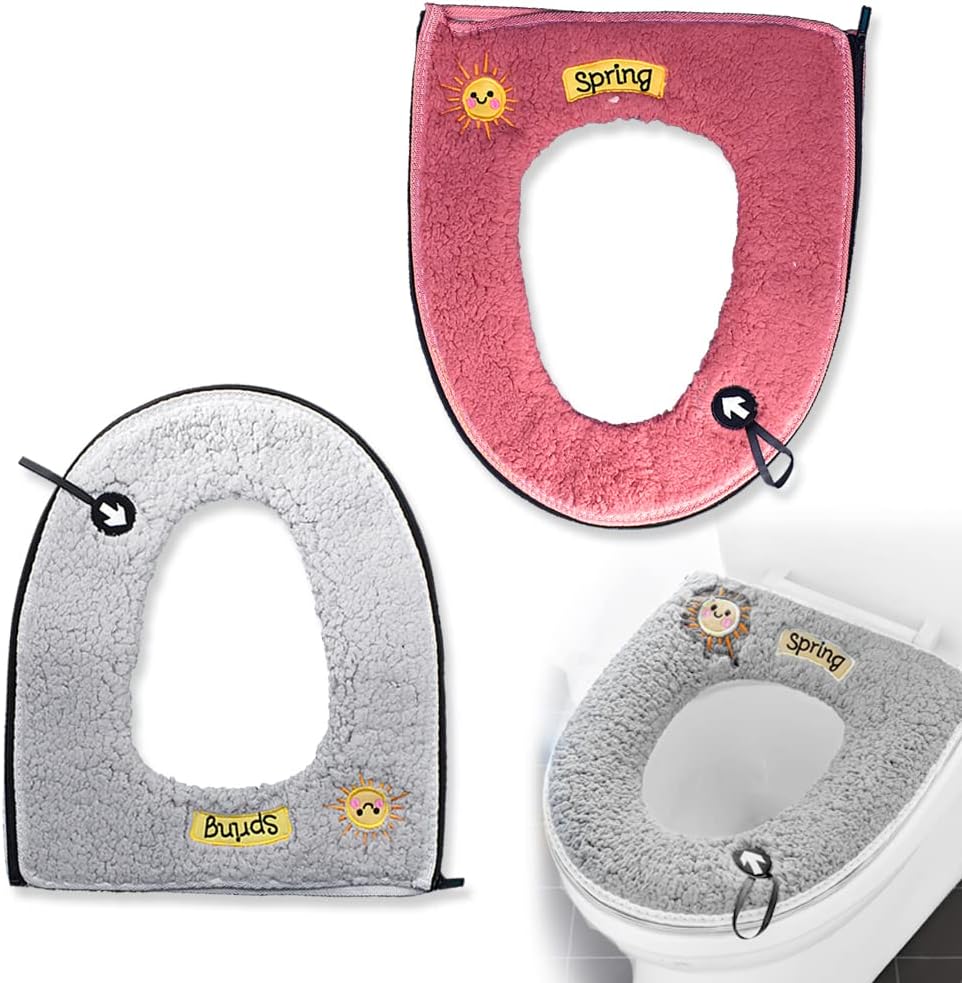 ULTRA VIOLET COLOR Toilet Seat Cover Plush & Thick Fabric Toilet