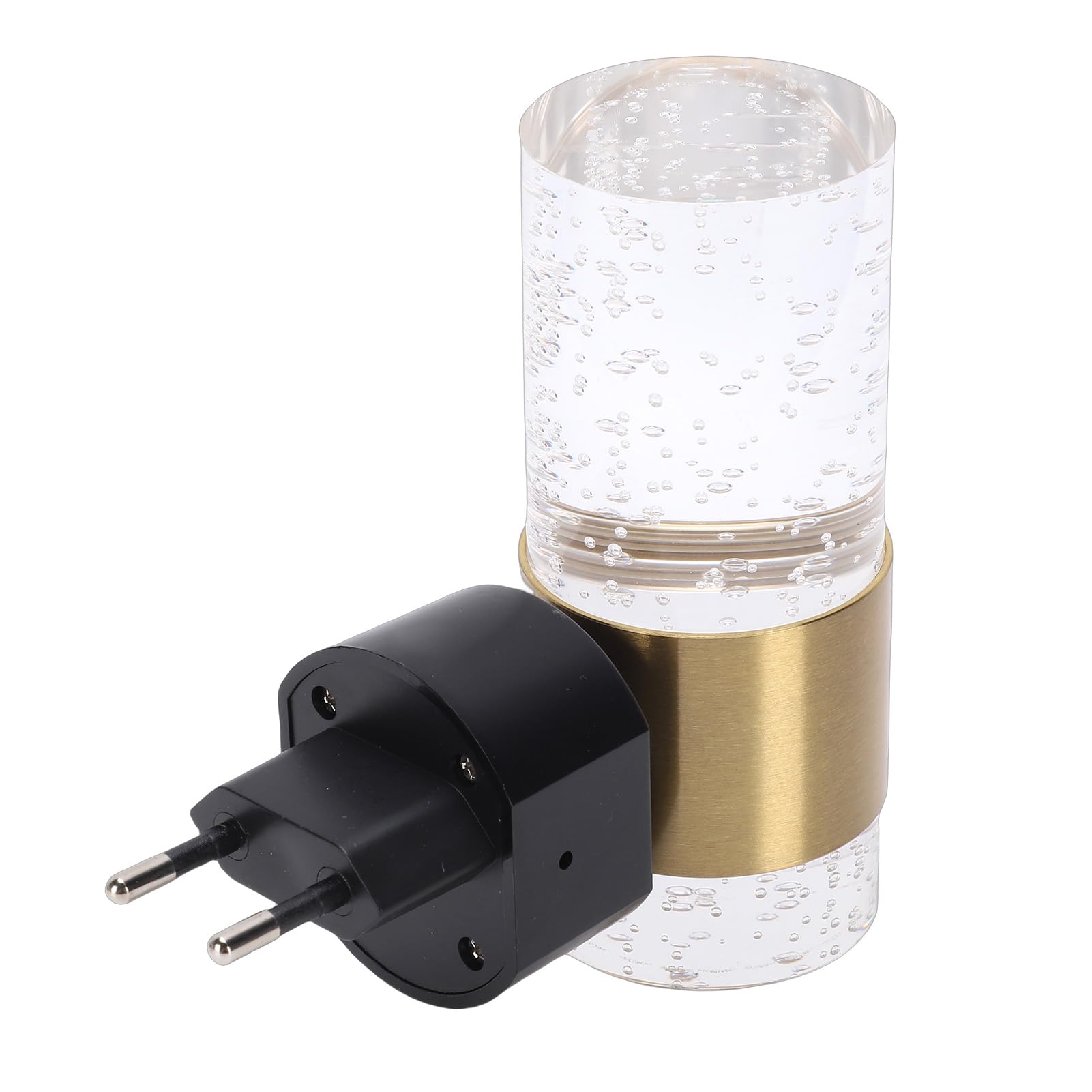 Tangxi Moderna Luce Notturna Plug-in Luminosità Regolabile con Sensore Dal Crepuscolo All'alba per Corridoio e Asilo Nido Luci Notturne Acriliche 2 Pezzi (1w Spina europea)