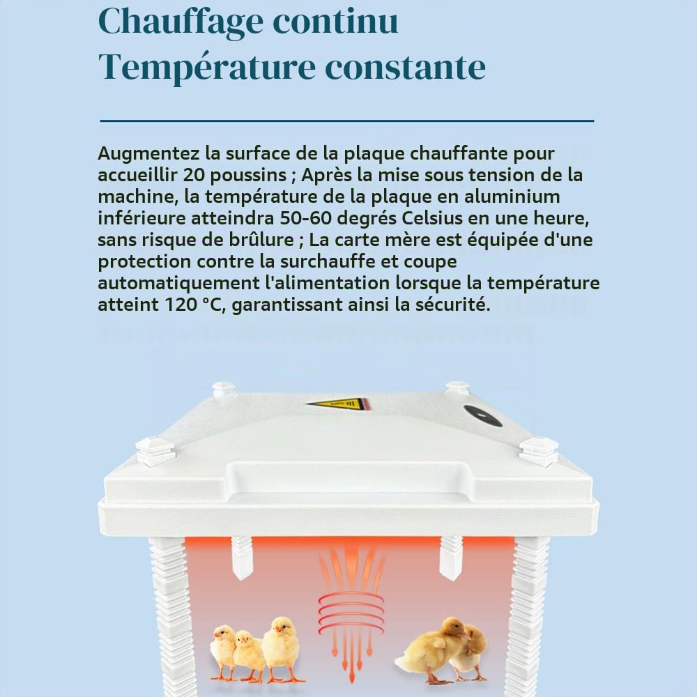 Petit poulet éleveur plaque de chauffage remplacement de la lampe de chauffage poulet / papillon / canard / chaton / chiot boîte d'élevage