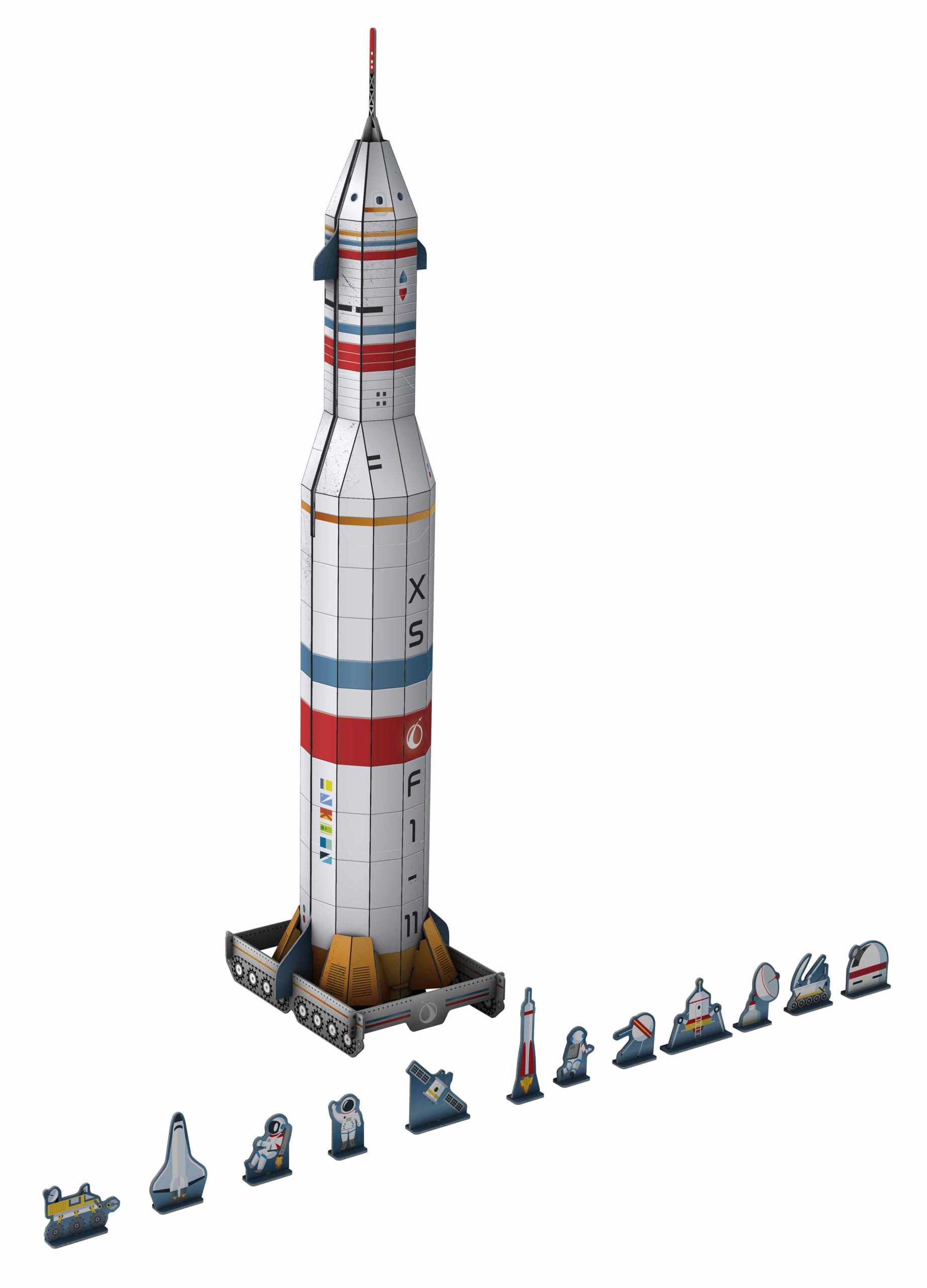 Il razzo spaziale 3D. Costruisci il tuo razzo! Ediz. a colori. Con modellino