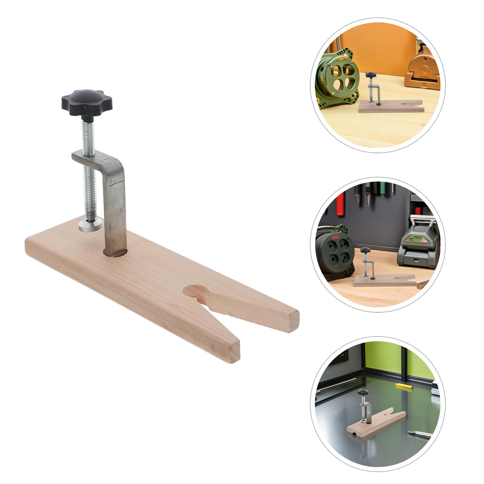 Serrage-joint D'établi en Bois Dur, Mini Pince de Table Portable pour Bijoutier, 2 Jeux avec Mécanisme de Dégagement Rapide, Étau à Bois Multifonction pour Travail de