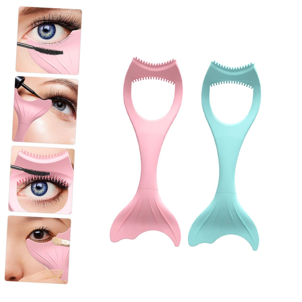 Healeved 8pièces Applicateurs Silicone Pour Eyeliner Outils De Maquillage Réutilisables Et Faciles à Nettoyer Idéaux Pour De Maquillage Yeux
