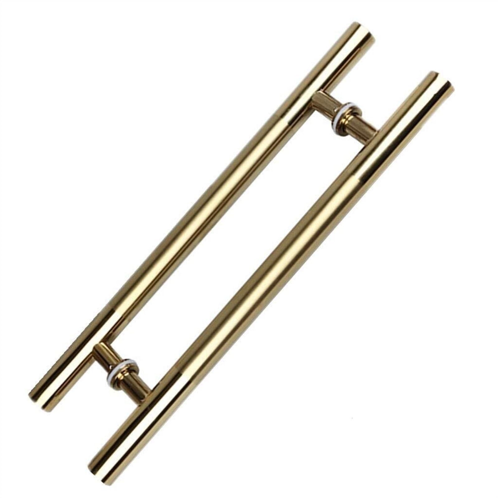 UGZPWQLNX Stainless Steel Round Tube Glass Door Handle, Stainless Steel Tube Glass Barn Door Push Pull Sliding Handle Polished Brushed Multi Sizes(1000x700mm)