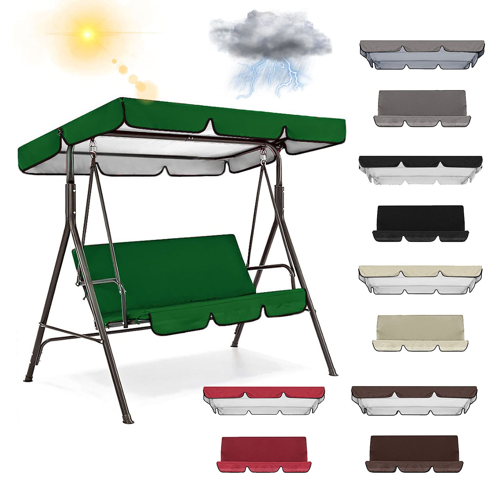 Universal 3 seat swing canopy replacement Find the best price at PriceSpy