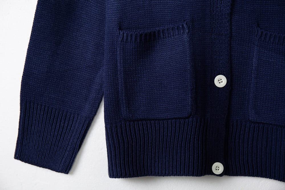 Cardigan Col Rond Manches Longues Cardigan Femme Jhsnjnr - Col Rond, Manches Longues, Boutonné - Tricot Grossier Confortable - Multiple Coloris Cardigan Maille Col Rond