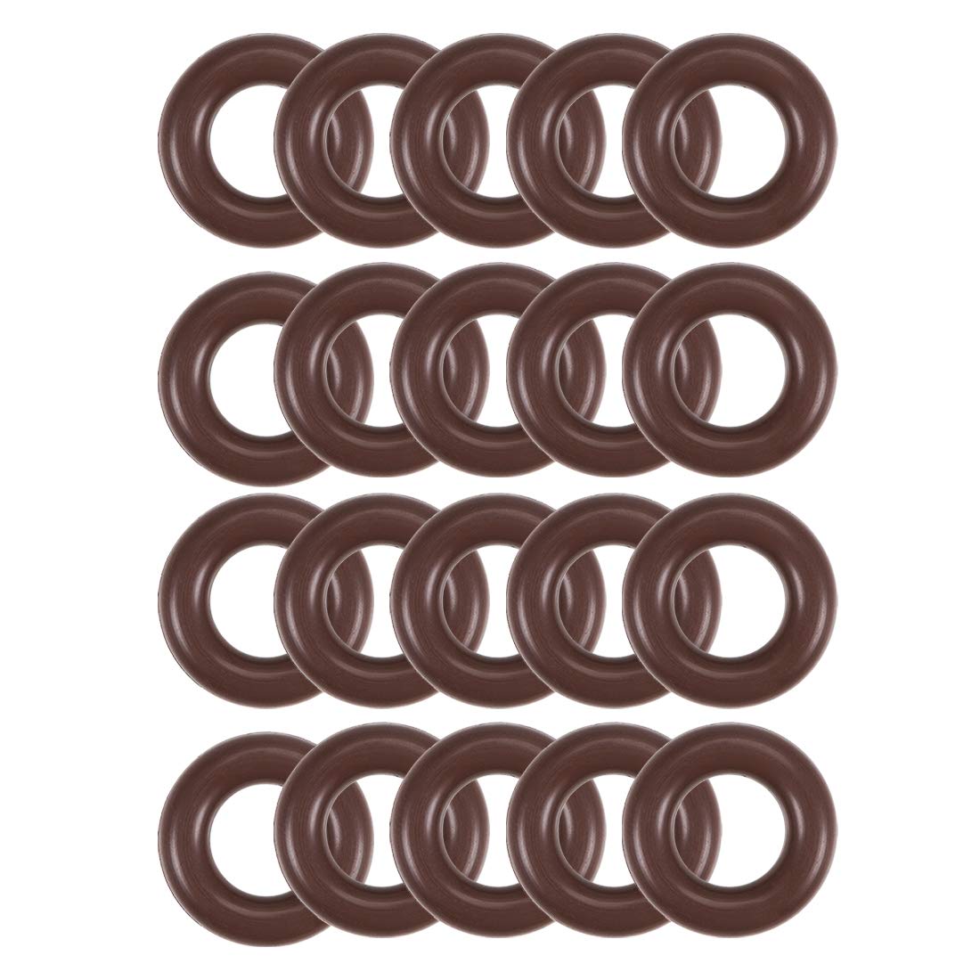 sourcing map Fluorine Rubber O-Rings 13mm OD 7mm ID 3mm Width, Metric FKM Sealing Gasket, Pack of 20