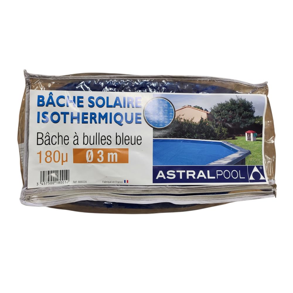 Bâche à bulles - Bâche à bulles bleue 180 µ diam 3 m