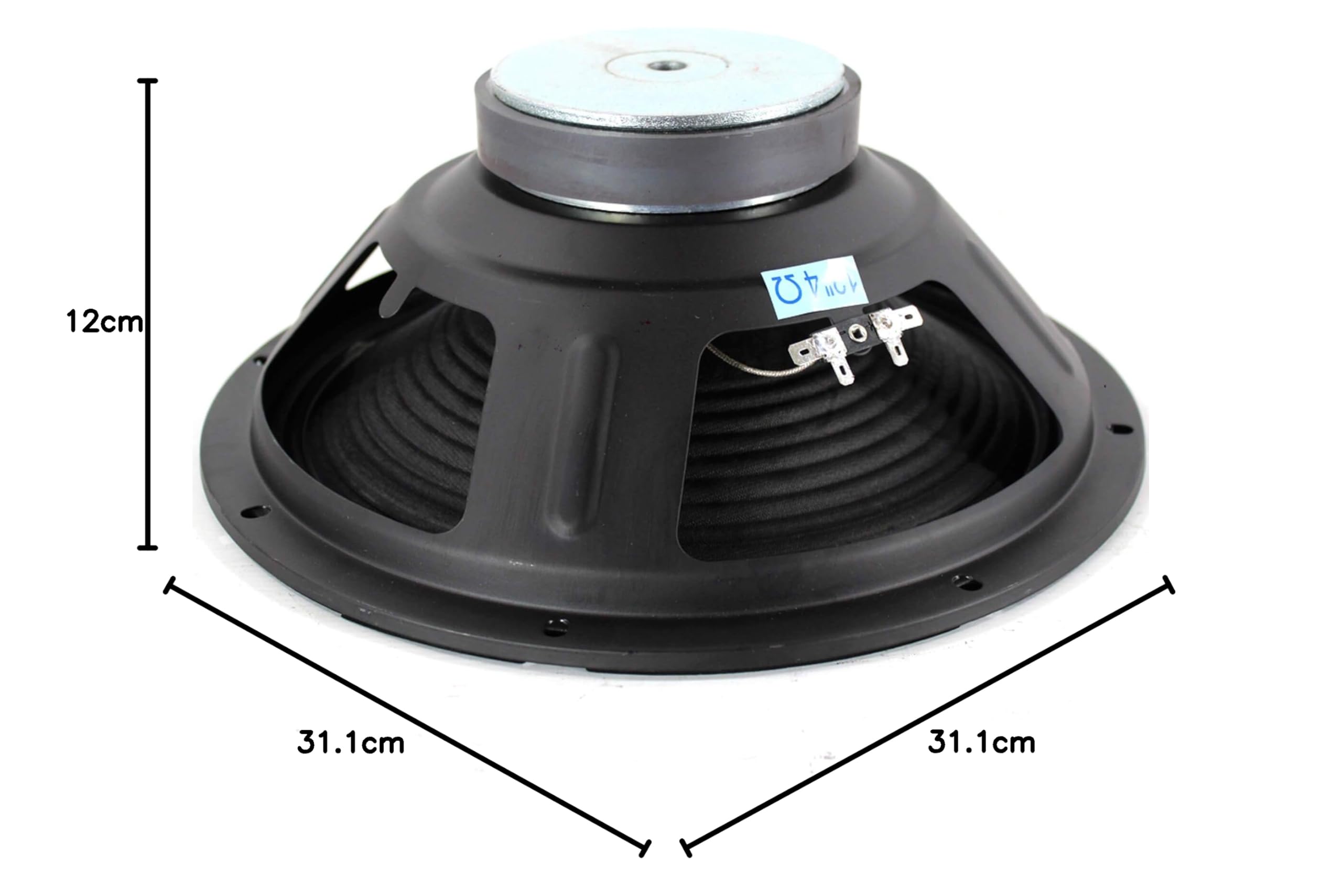 Skytec SP1200 - Woofer de 30 cm (12"), 400W máx., 4Ω, chasis Resistente, Recambio Ideal para Altavoces de Graves Integrados o Montaje de Sistemas de Sonido Personalizados para Aficionados
