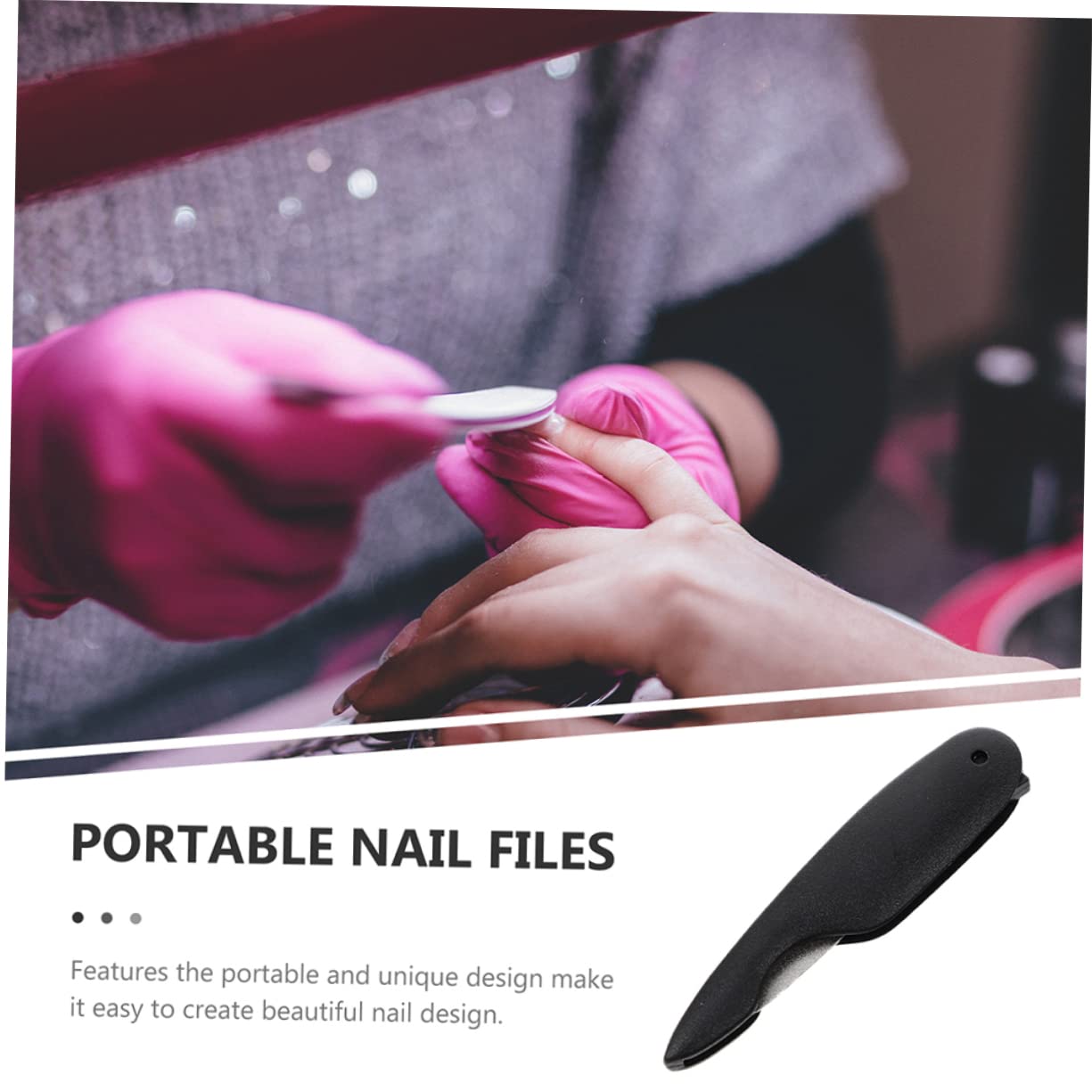 40 Pz lima per unghie pieghevole lima per unghie per unghie naturali strumenti per manicure e pedicure unghia para uñas tamponi per unghie piccole lime per unghie addominali Black