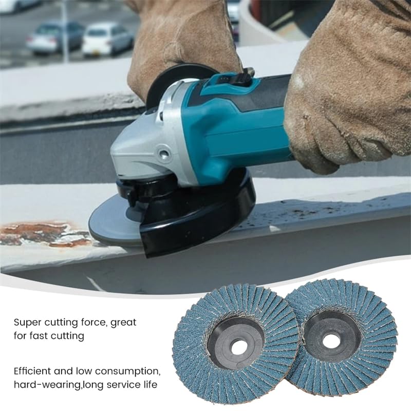 10pc 3inch 75mm Sanding Discs Grinding Wheel Flap Discs 40/60/80/120 Grit Angle Grinder Removal Abrasive Tool for Metal Plastic,60Grit