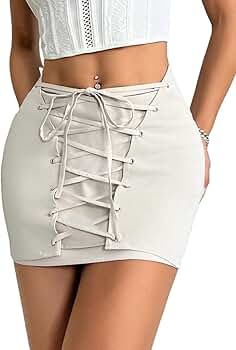 Amazon.com: ELDINA Women's 2024 Casual Mini Skirts Mini