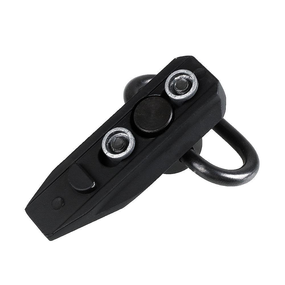 Rail Picatinny Déporté Noir M-LOK / Keymod Double Bell