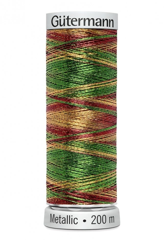 Gutermann Sulky Metallic Machine Embroidery Thread 200m 7027 - Each