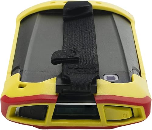 Miniatura 8 de Funda protectora para parachoques con correa de mano para Zebra TC51 TC510K TC52 TC56 TC57 (rojo+amarillo)