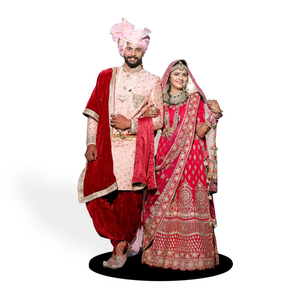 Wood Square Prints Club Customized Mosaic Couple Photo Frame - Love Birthday Gift | Couple Gifts | Couple Photo Frame With Photo Upload, Tabletop, Multi-coloured Size 5 x 8 inch