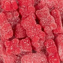 Red Cherry Sugared Gummy Bears 14oz Bag - 78ct
