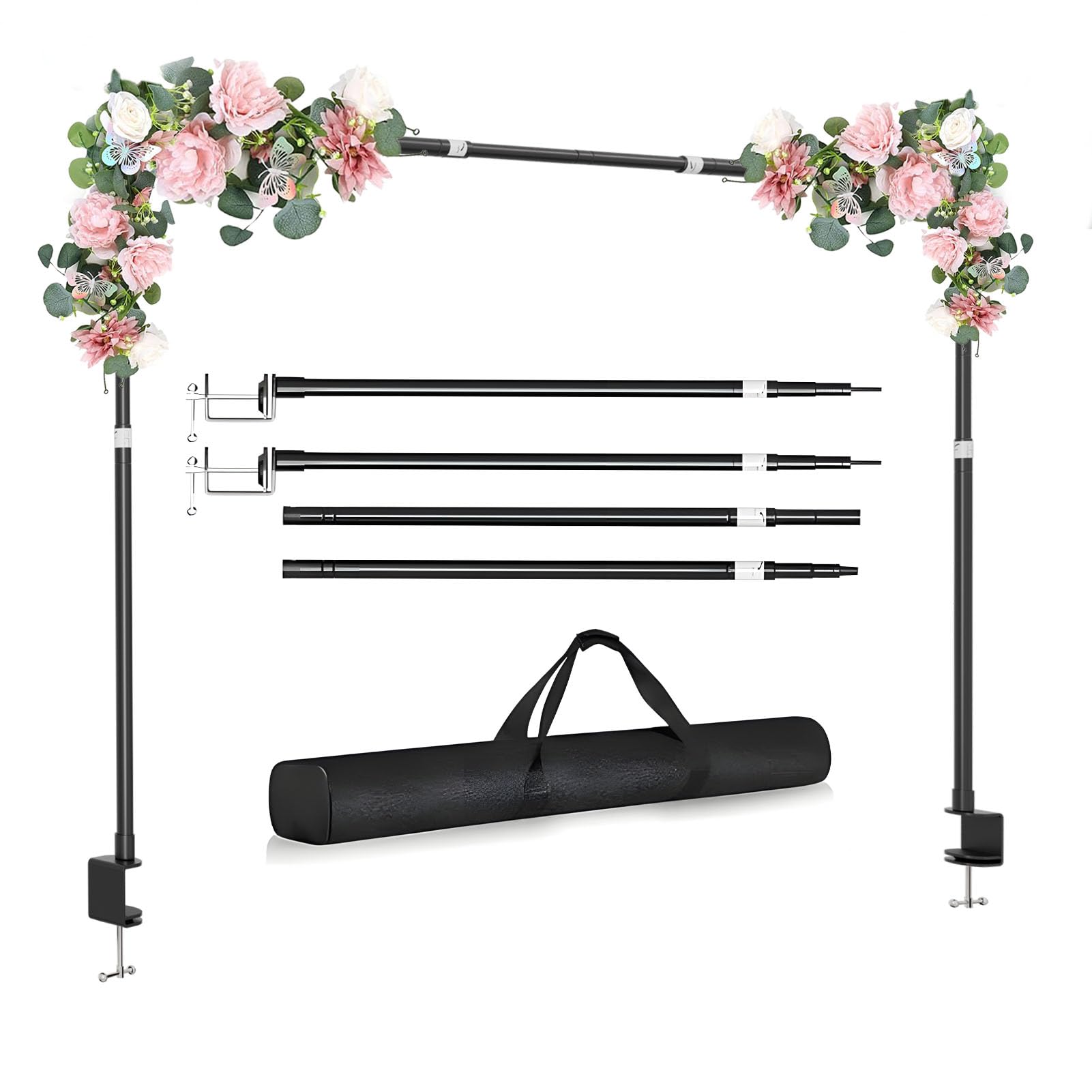 GLOSHOOTING Over Table Rod Stand,Adjustable Aluminum Table Arch Stand