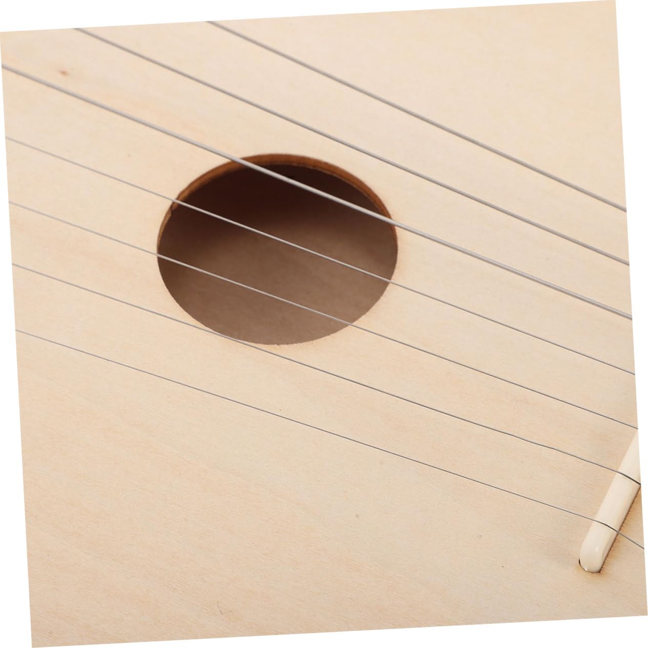 BESTonZON 7-saitige Holz Leierharfe zum Selbstbauen für Anfänger mit Metallbesaitung Vielseitiger Klang und Elegantes Design für Klassische und Moderne Kompositionen