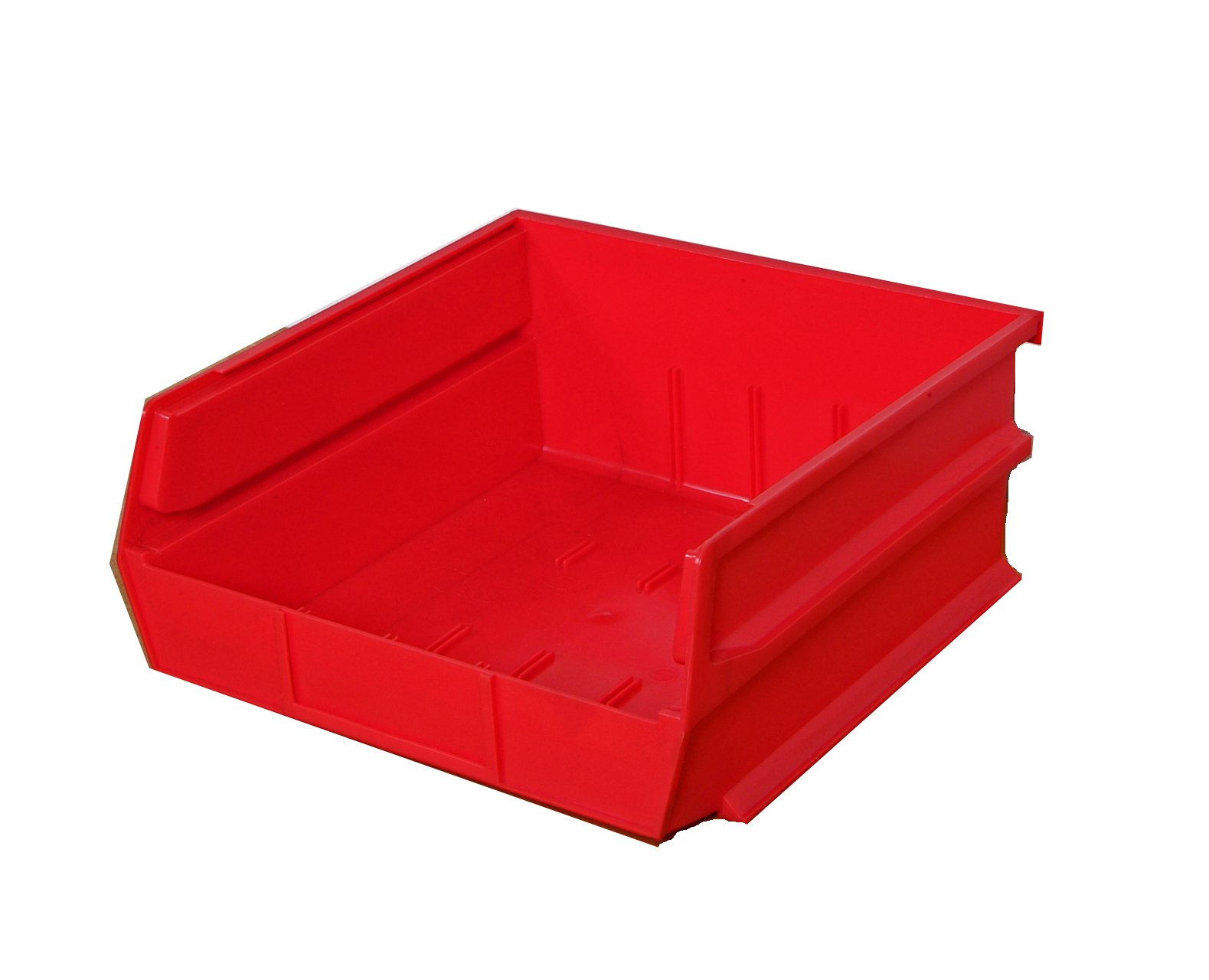 LocBin Triton Products 3-235R Stacking, Hanging, Interlocking Polypropylene Bins 10-7/8-Inch L by 11-Inch W by 5-Inch H Red 6 CT