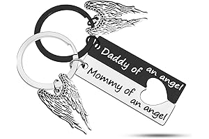 Heigebi Baby Memorial Keychain Sympathy Gifts for Infant Baby Loss Gift Remembrance...