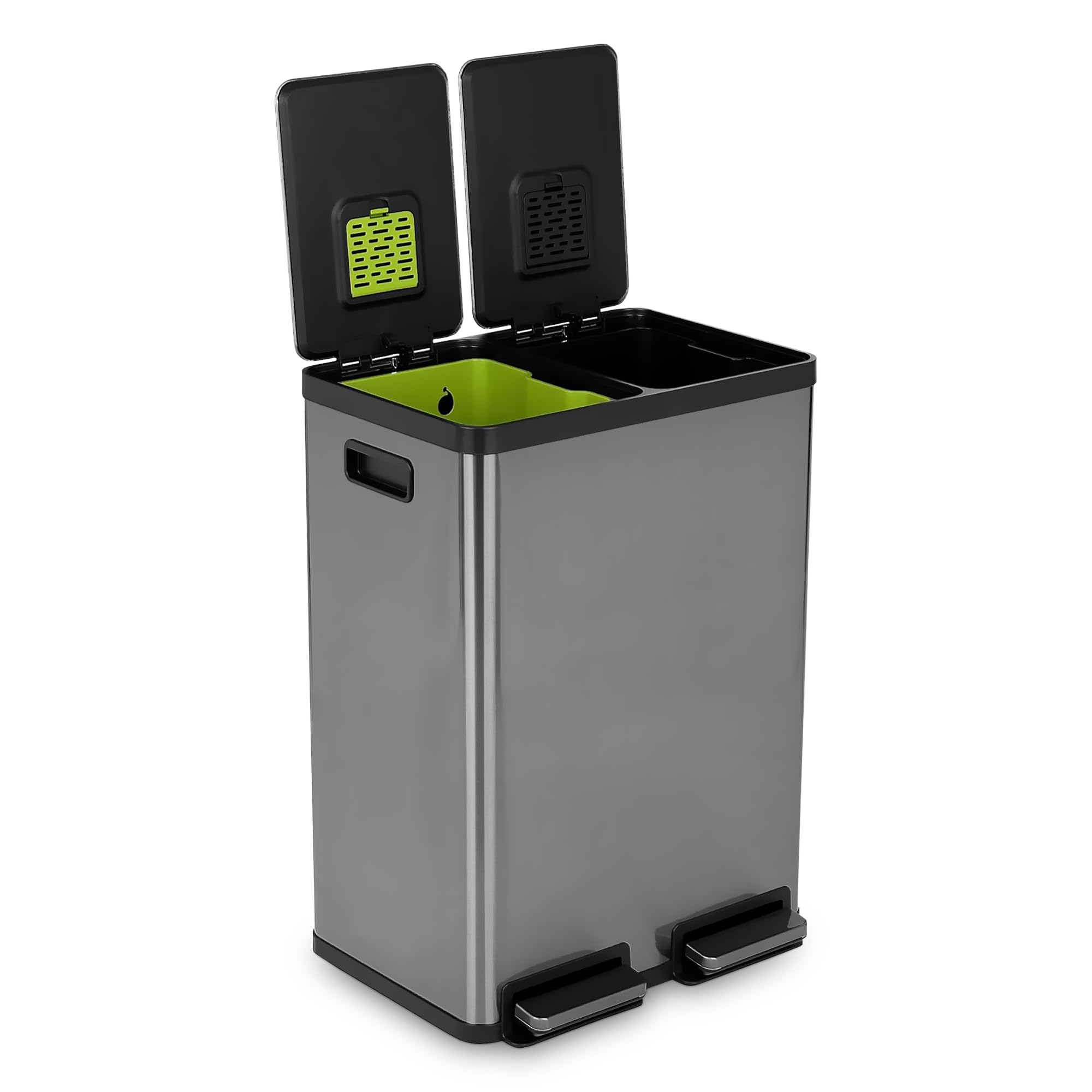 Amazon.com: Simpli-Magic 16 Gallon (60L) Elegant Black Step Trash