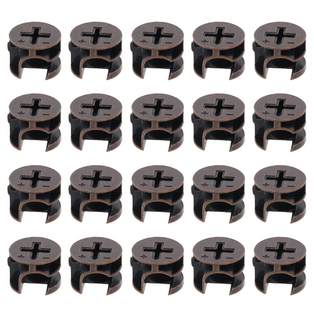 MroMax Furniture Cam Lock Nut Connectors Fittings 15x12mm for