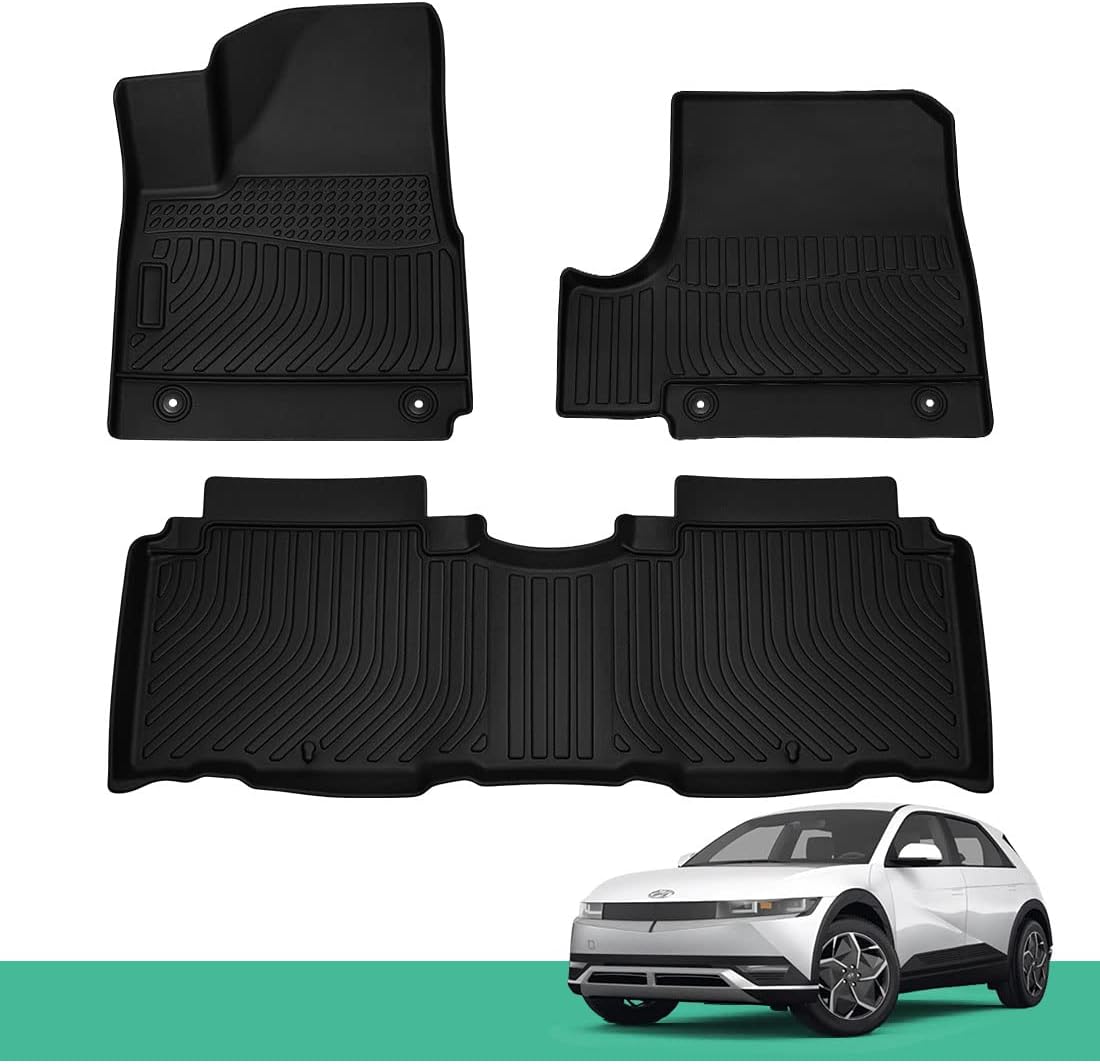 CreeKT All Weather Floor Mats for Hyundai Ioniq 5 2022 2023 Accessories (ONLY Fit