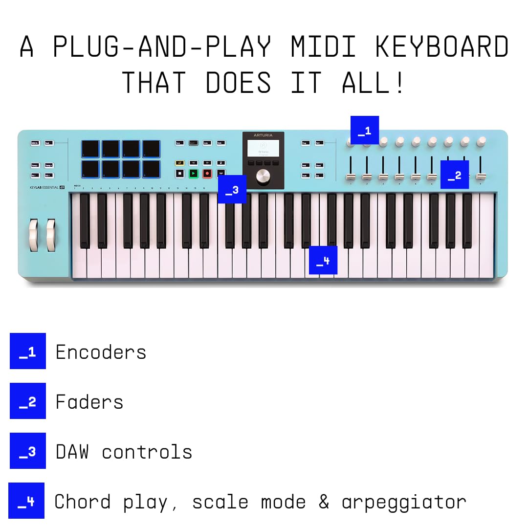 Amazon | ARTURIA MIDI キーボード コントローラー KeyLab Essential