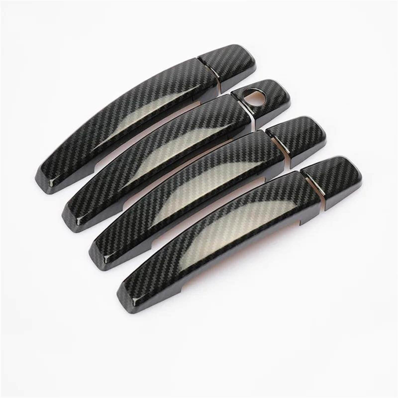 Noheeu Carbon Car Accessories Exterior Door Handle Cover Replacement For Opel For Astra H 04-09/J 04-15(Carbon)