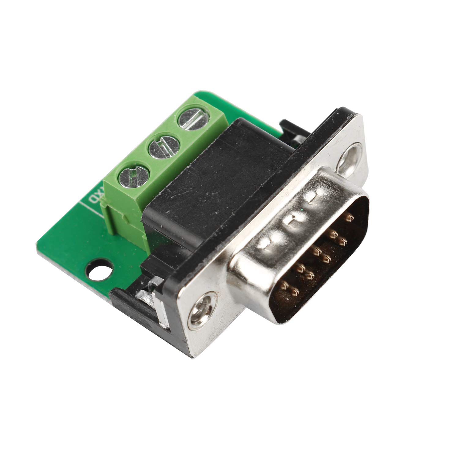 D-sub DB9 Interfaccia Breakout Board Connettore 9-pin 2-fila maschio RS-232 porta seriale adattatore per morsettiera senza saldatura