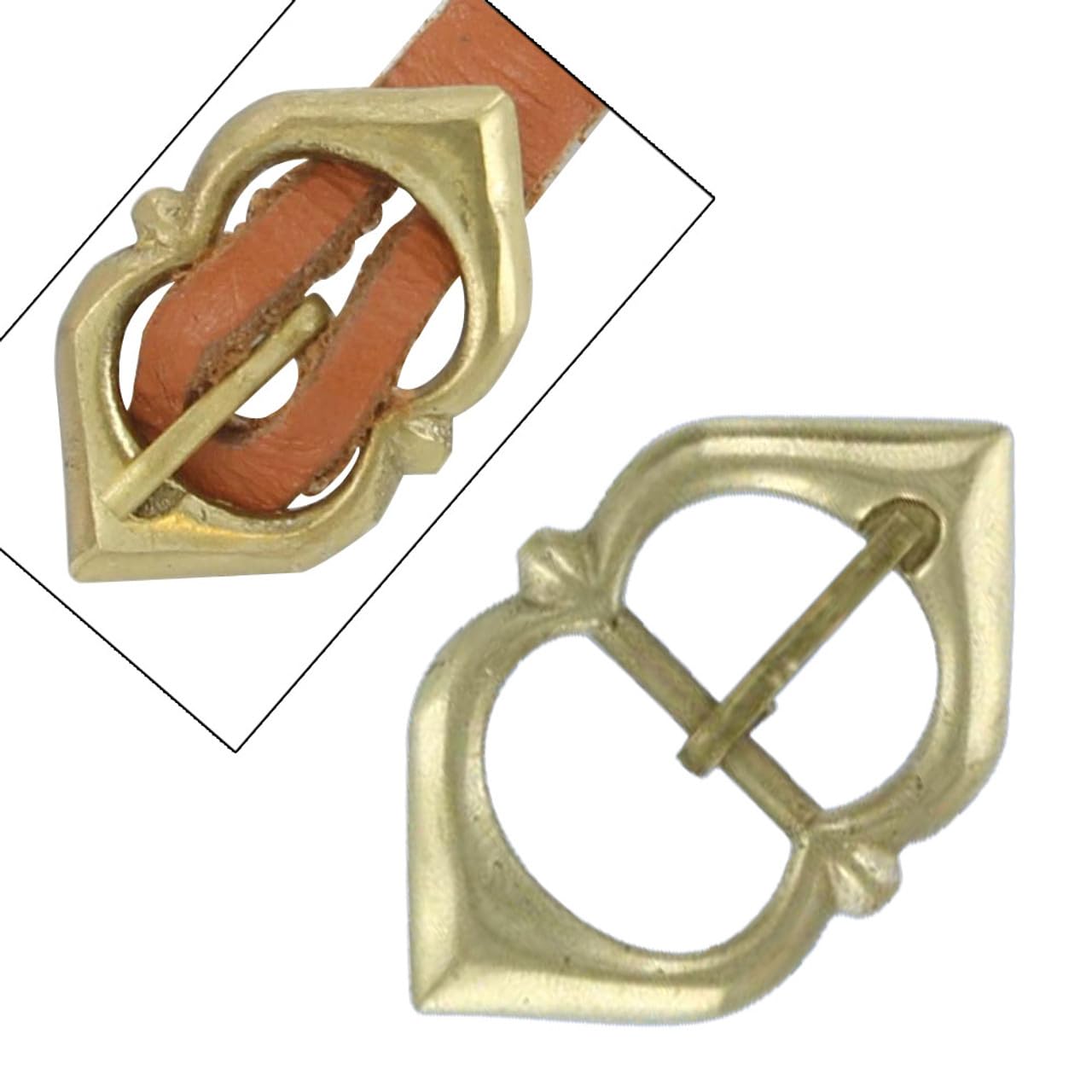 Armory Replicas Renaissance Medieval Solid Brass Strap Buckle