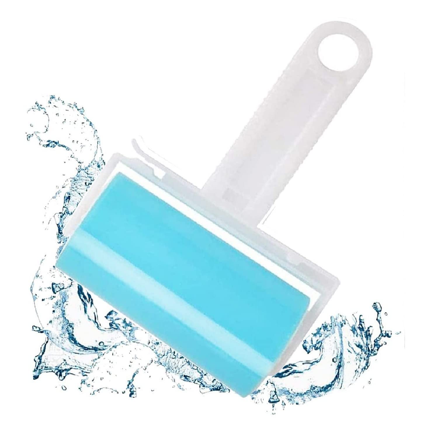 HBlife Reusable & Washable Roller Pet Hair Remover Include Large and Small Size Cleaner for Clothes, Pet Hairs, Carseats (Blue Gel)