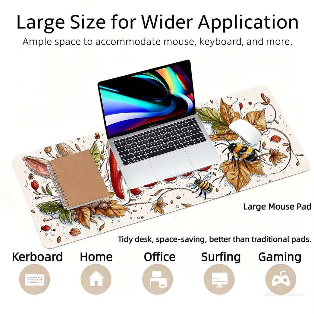 Lpfieonn Universum Großes Schreibtischunterlage, XXL Schreibtischunterlagen, Schwarzes Loch XXL Gaming Mousepad mit Vernähter Rand und Rutschfeste Gummibasis, für Hause/Büro 120x60cm PF-2111