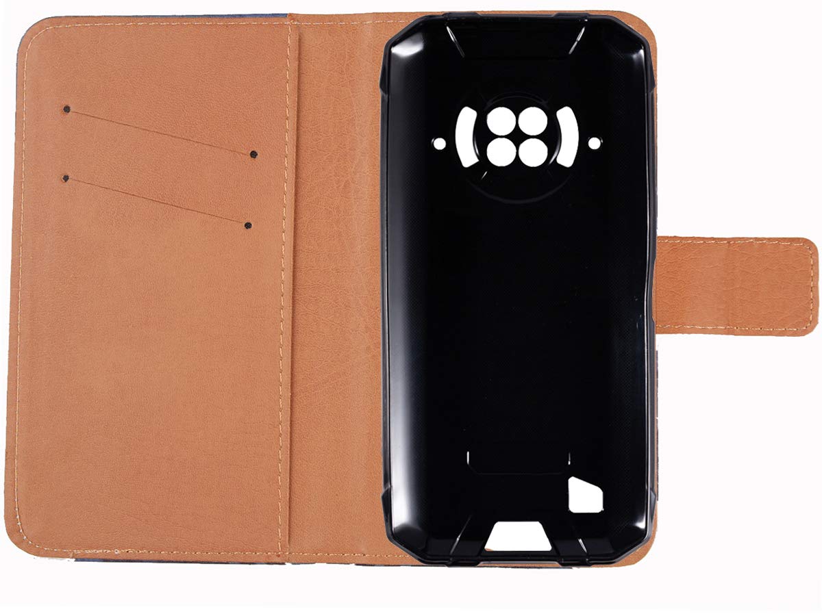 SHIEID Cover per Doogee S96 PRO Chiusura Magnetica,Custodia in Pelle per Portafoglio,con Funzione di Staffa,Flip Cover Wallet for Doogee S96 PRO(Rosso