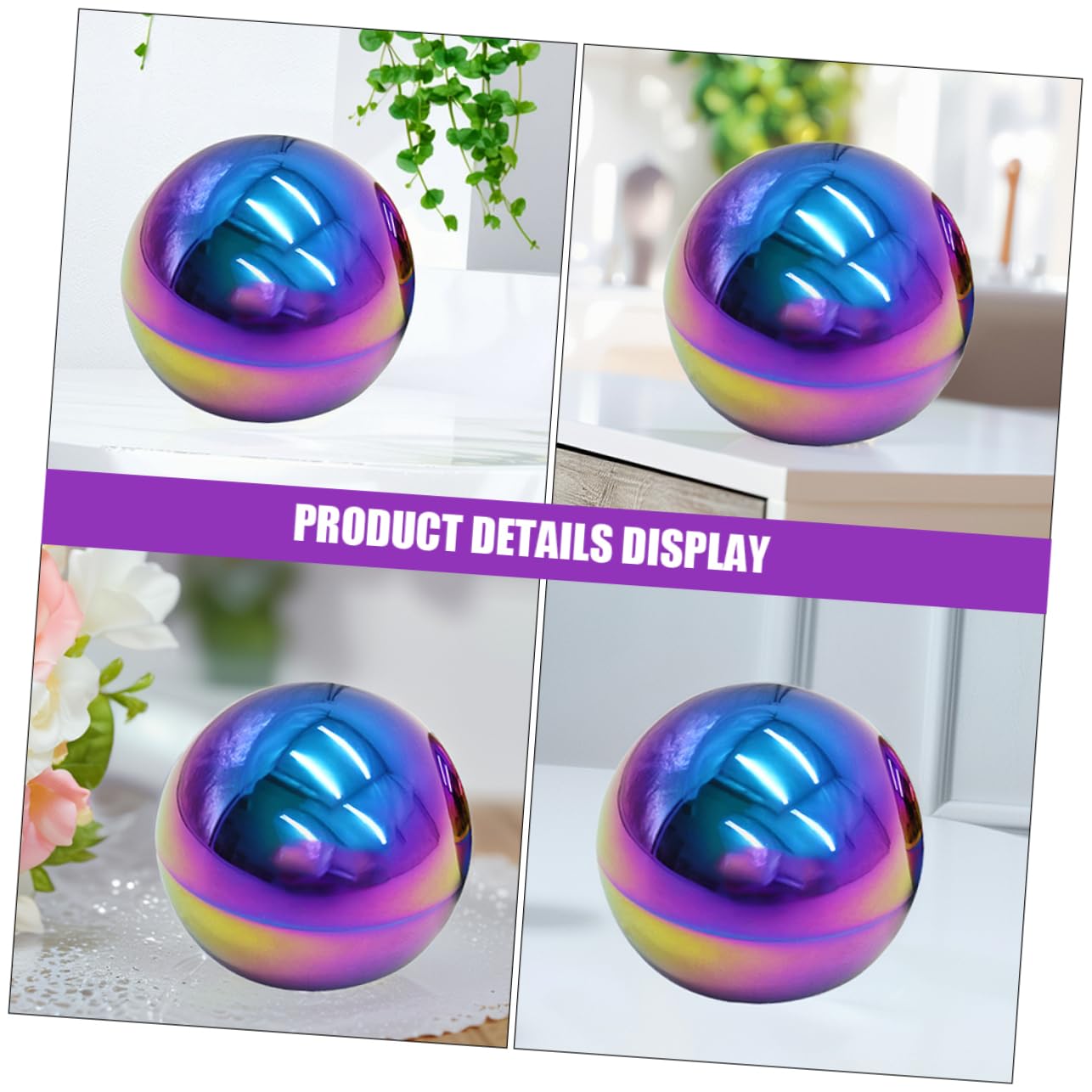 Gatuida Sfere Decorative da Giardino Riflettenti 2 Pezzi in Acciaio Inox