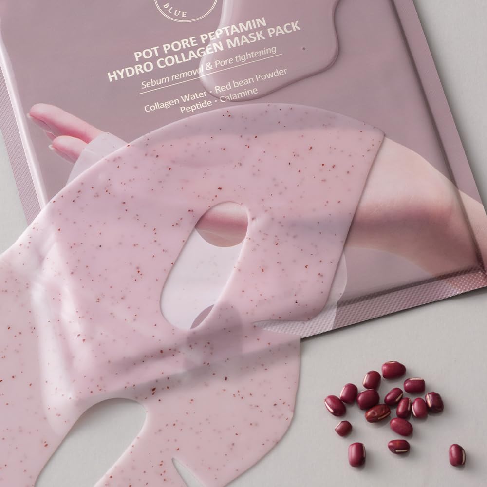Amazon.com : HEVEBLUE Pot Pore Peptamin Hydro Collagen Mask Pack