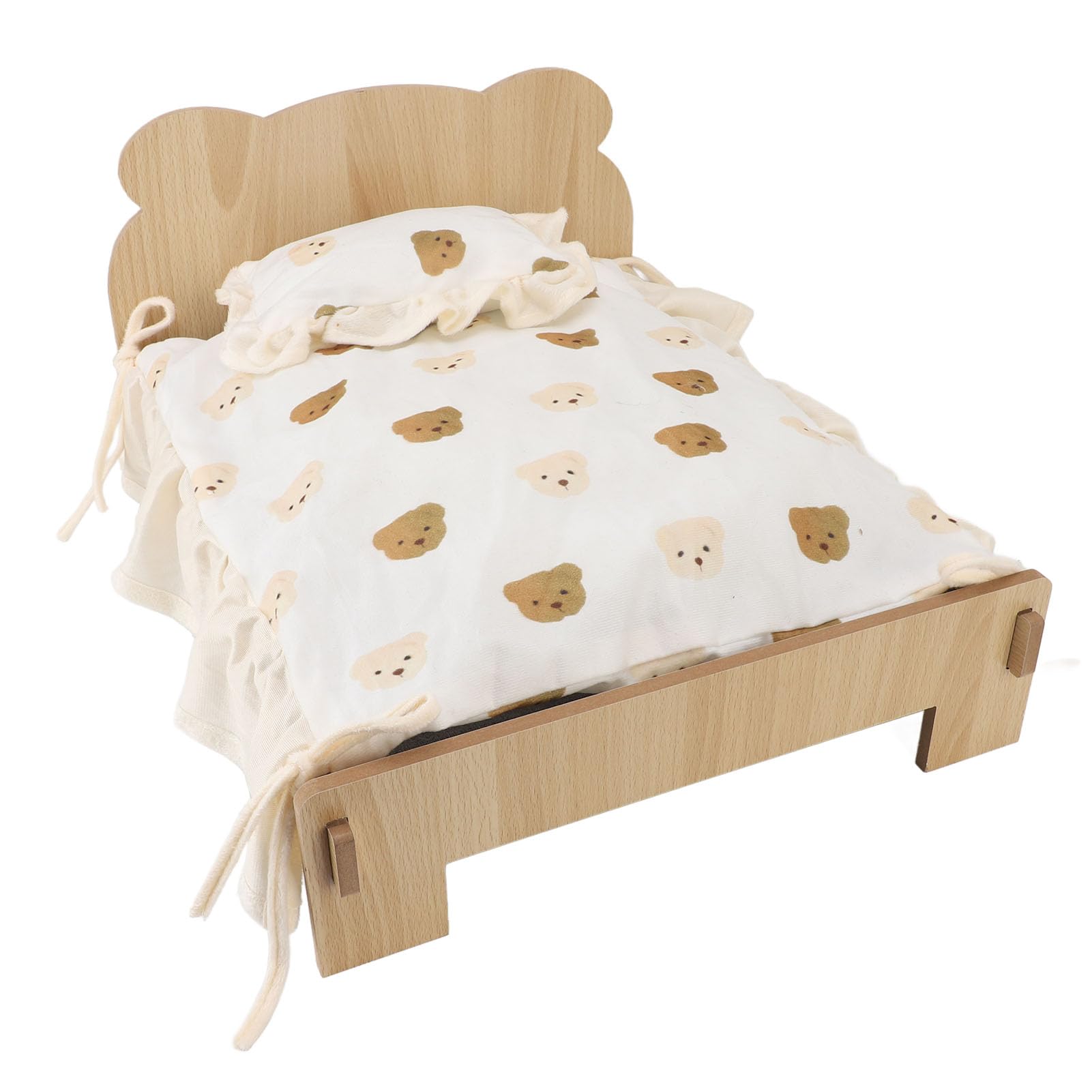 Acouto Struttura per Letto a Castello per Cani Letto a Castello per Cani Grande con Struttura in Legno, Lettino Rialzato per e Gatti, Cuscino Rimovibile e Fodera per il Massimo Comfort