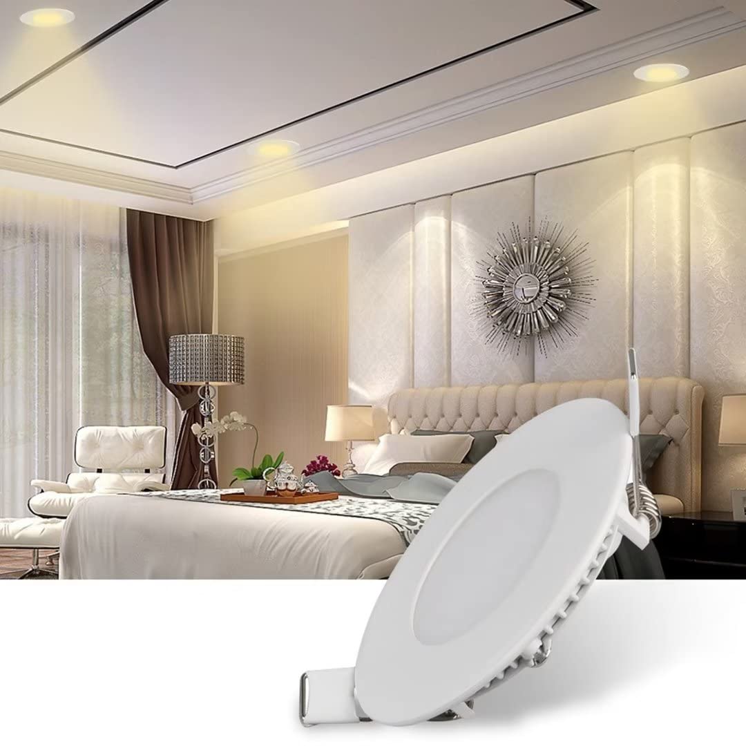 Jionet 1Packs 12W 6 Inch Led Recessed Ceiling Lights, 720Lm Ultra Slim Downlights, 4500K Day Light White Spotlights For Kitchen Ceiling