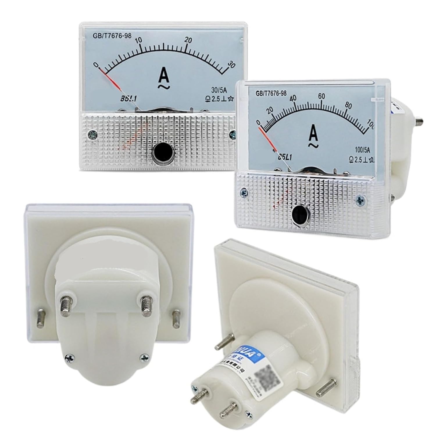 85C1 Meter Current Panel Meter 1A 2A 3A 5A 10A 15A 20A 30A 50A 100A 200A 250A 300A 400A 500A 75mV Ammeter Pointer(DC 30A)