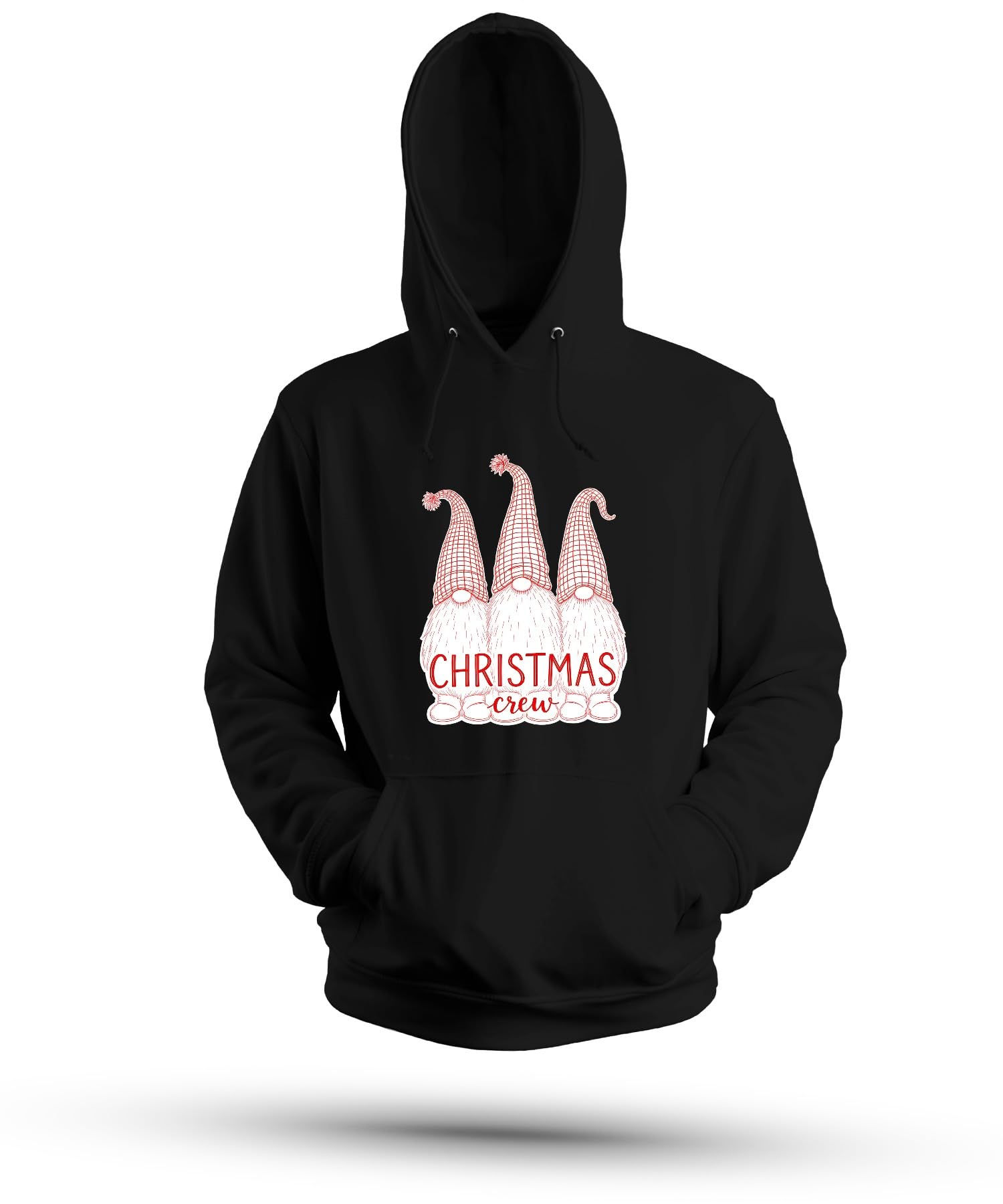 Christmas Crew Świąteczny Śliczny Skandynawski Retro Unisex Bluza z kapturem