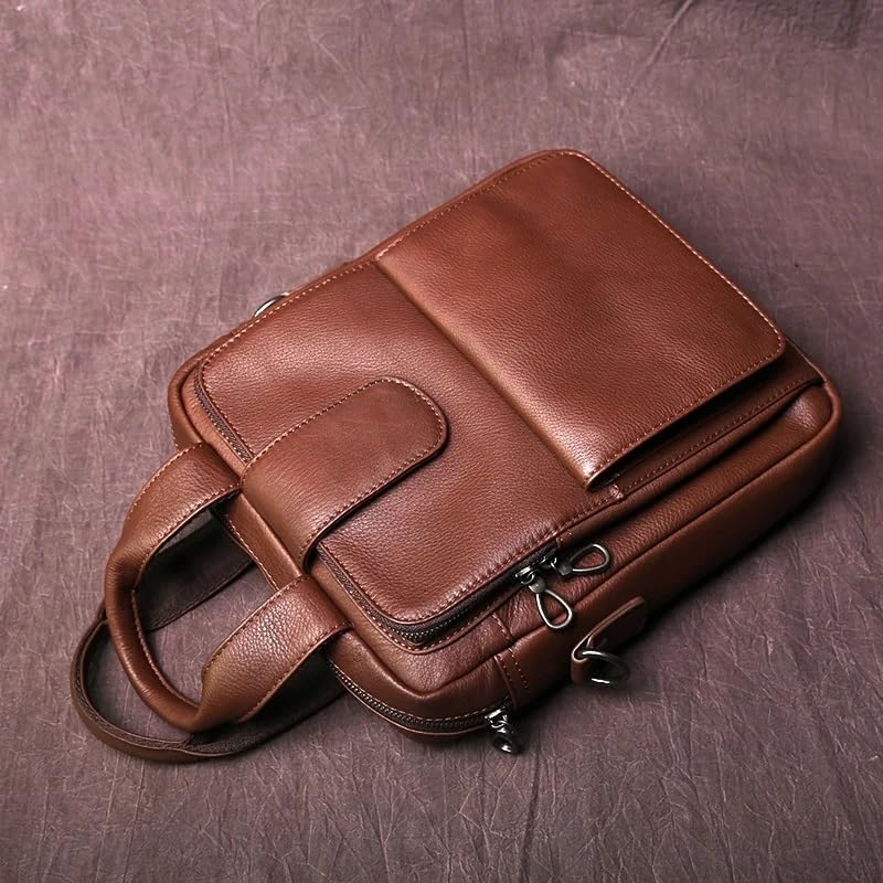 Porte-documents vertical en cuir de vache parfait pour les réunions - 5