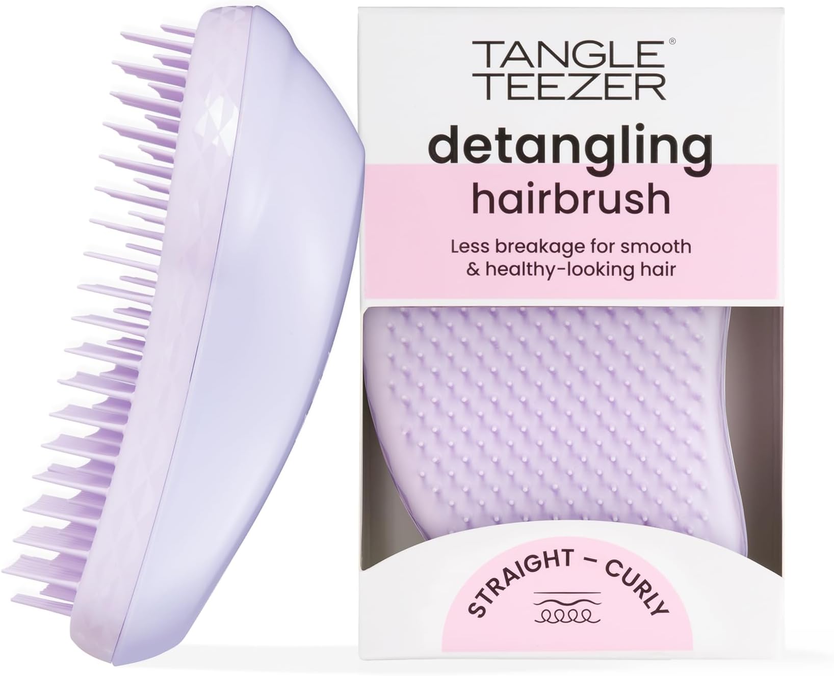 Tangle Teezer Original Detangler Brush, Dry & Wet Hairbrush for All Hair Types, Lilac