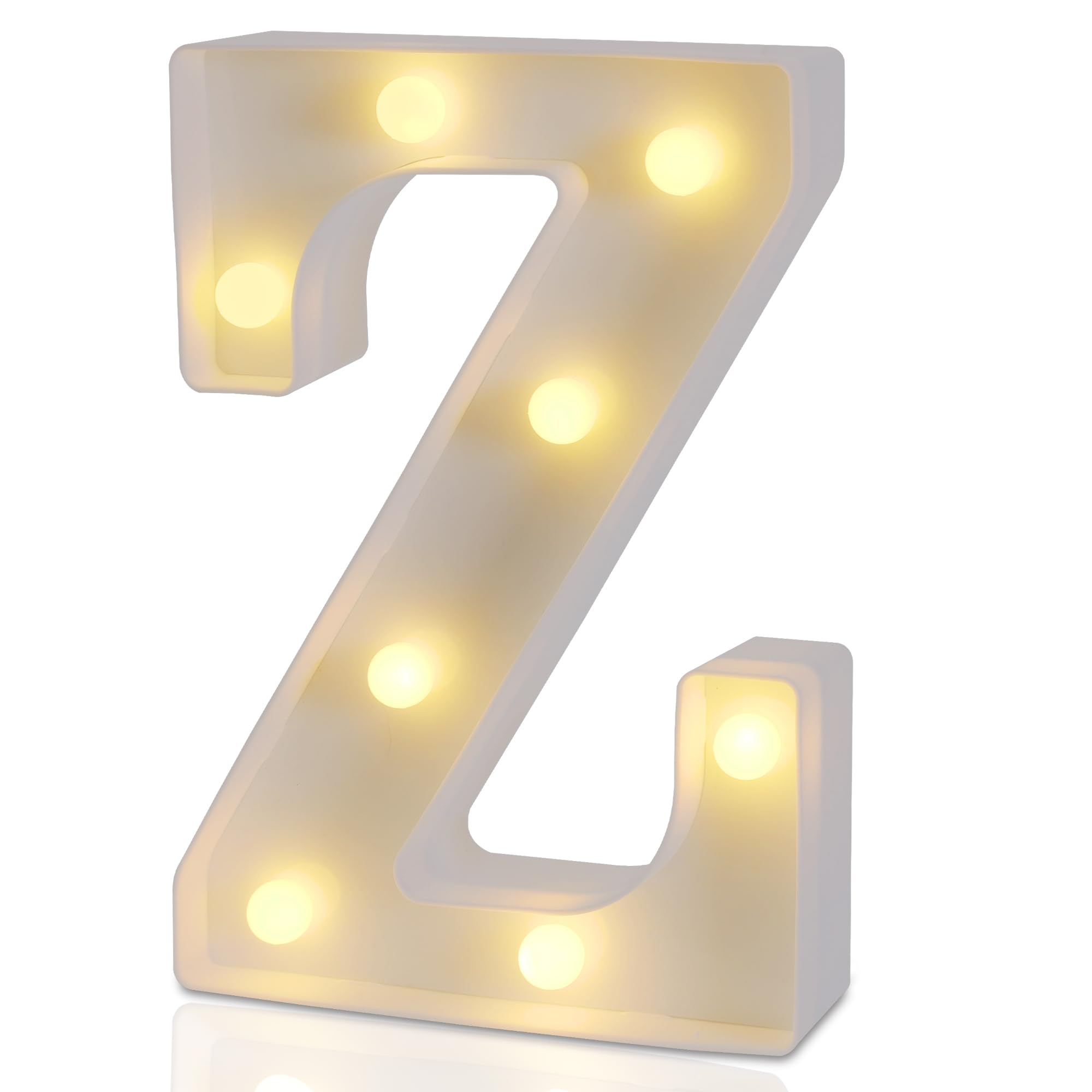 Led Marquee Letters, 26 Alphabet Light Up Letters, Small Led Letter Lights, Battery Powered Lighted Letter for Party, Table, Birthday Decor (Z)