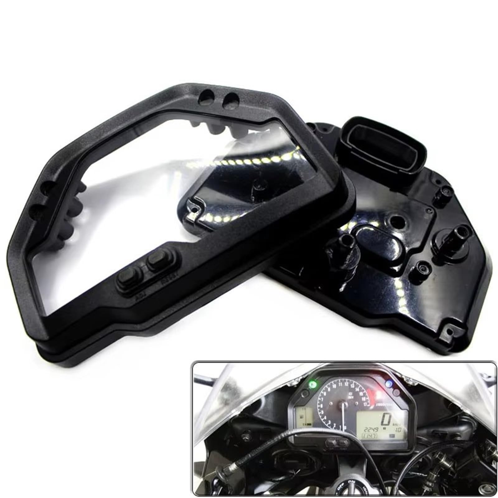 Motorrad Tachoabdeckung Für CBR600RR F5 2003-2006 Instrumentenkoffer Tachometer Drehzahlmesser Messgerät Gehäuseabdeckung