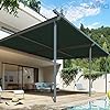 Patio 8' x 15' Sun Shade Fabric Roll 6/8/12 FT Shade Cloth for Patio, Outdoor Mesh Sail Sun Shades Canopy Replacement Pergola Cover for Backyard Deck Porch, Green #1