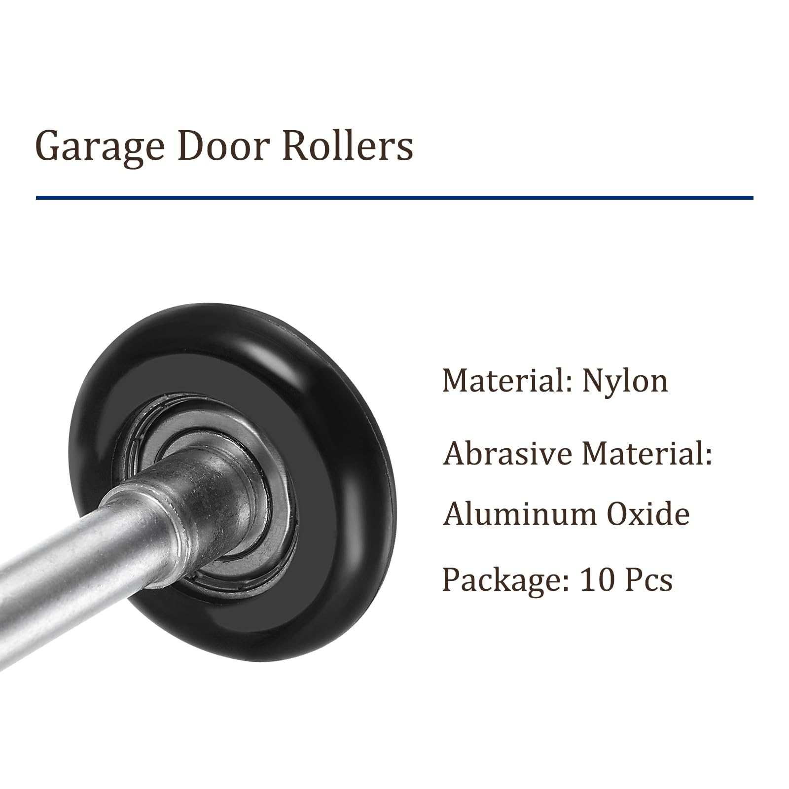 Kozelo 10 Pcs Nylon Garage Door Rollers - Image 2
