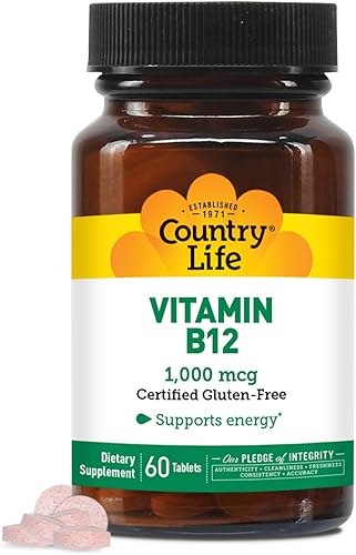 Country Life Vitamina B-12 1000 mcg 60 comprimidos