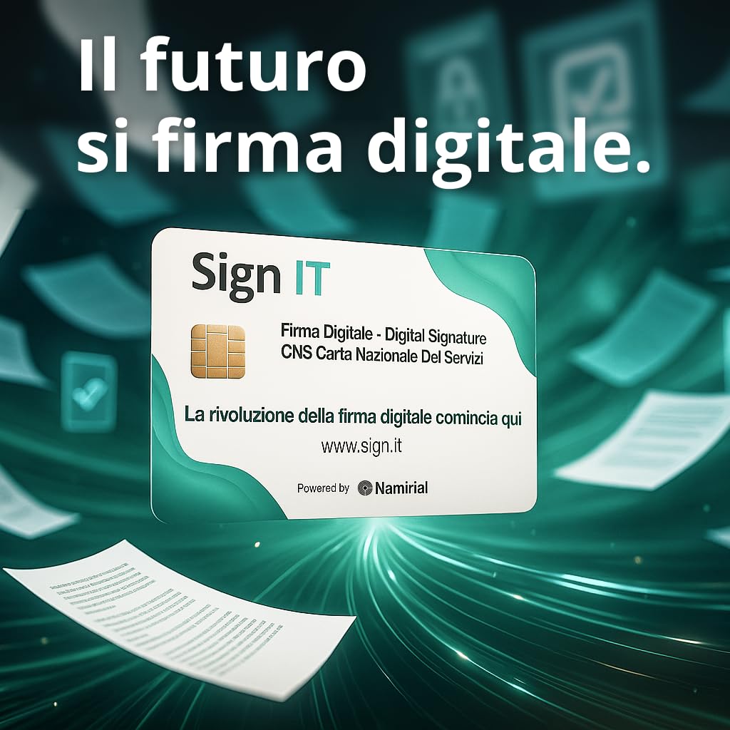 Sign IT Smartcard Firma Digitale Attivazione Online SPID CieID Valida 3 Anni